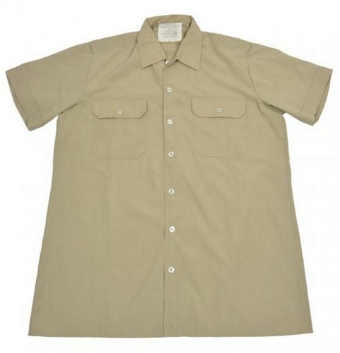Marinehemd bordhemd khaki - bordhemd,