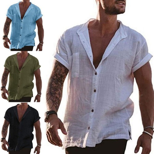 Herren leinenhemd strand - herren,