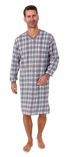 Herren nachthemd mit - herren, v-hals