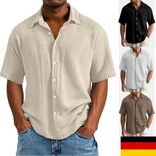 Herren kurzarm blusehemd - kurzarm,