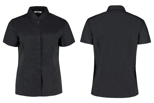 Kurzarm kellner bluse damen - kellner,