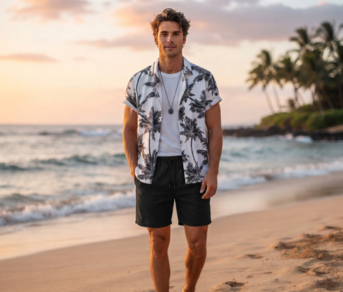 Herren sommer set - herren, kurzarmhemd