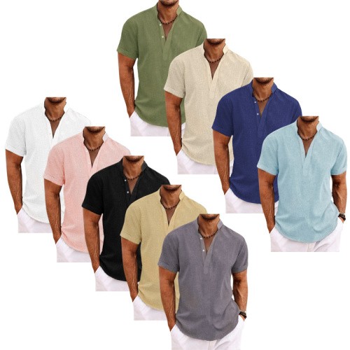 Leinenhemd herren kurzarm hemd - herren,