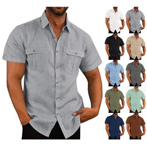 Herren kurzarm sommerhemd - herren,