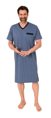 Herren nachthemd ausschnitt - herren, v-ausschnitt