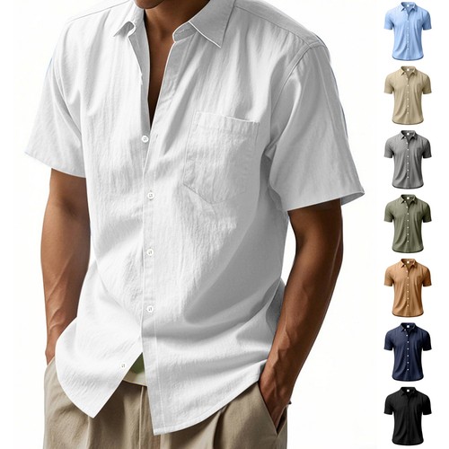Leinenhemd herren hemd kruzarm - leinenhemd,