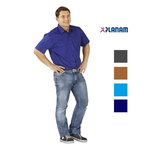 Planam kurzarm arbeitshemd - kurzarm, 1/4