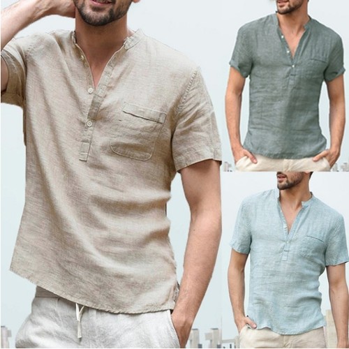 Neu herren baumwoll leinen - neu,