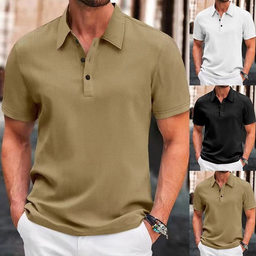 Herren kurzarm hemd mit revers - herren,
